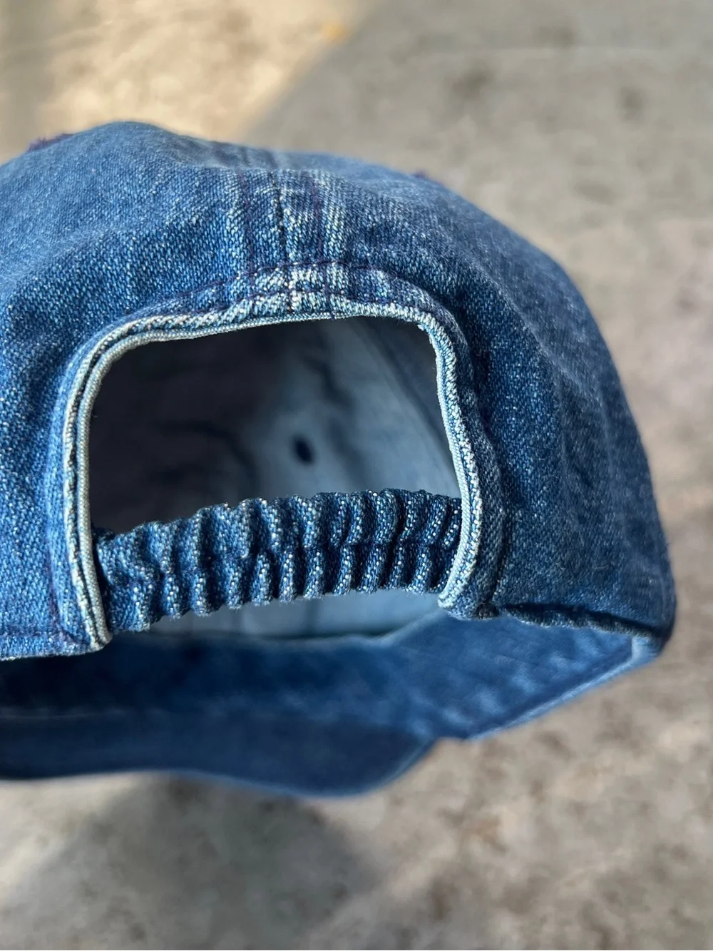 Vintage 2003 Baby Gap Denim Baseball Cap Hat 100% Cotton Size 3-4 Years